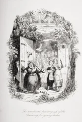 The Unexpected Breaking Up of the Seminary for Young Ladies, Illustration from 